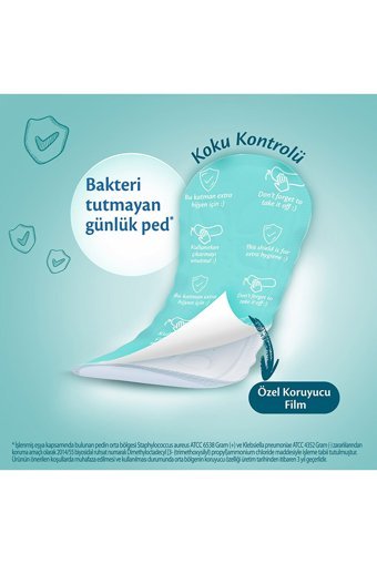 Molped Extra Hijyen Antibakteriyel Organik 84'lü Normal Günlük Ped