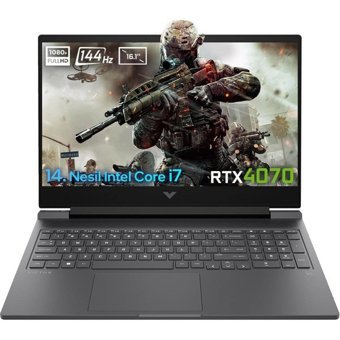 HP Victus 16 R1024NT 9J226EA Harici GeForce RTX 4070 Intel Core i7 14700HX 16 GB DDR5 Ram 512 GB SSD 16.1 inç Full HD FreeDos Oyuncu Laptop