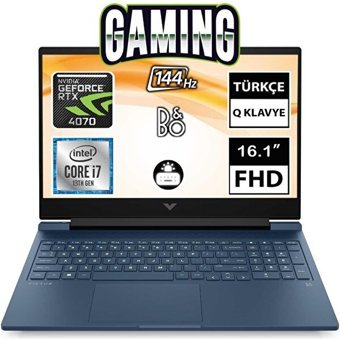 HP Victus 16 R0007NT 7P6B3EA03 Harici GeForce RTX 4070 Intel Core i7 13700H 32 GB Ram 1 TB SSD 16.1 inç Full HD FreeDos Oyuncu Laptop