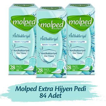 Molped Ekstra Hijyen Antibakteriyel Organik 7 Adet 84'lü Normal Günlük Ped
