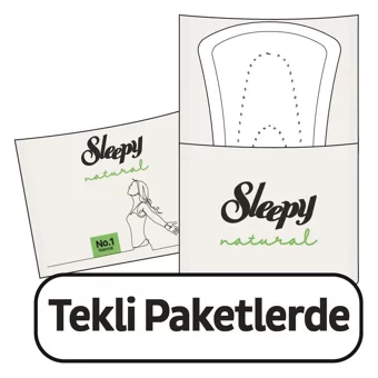 Sleepy Natural Ultra Hassas Organik 32'li Uzun Günlük Ped