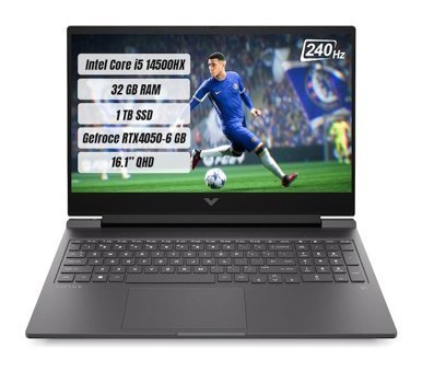 HP Victus 16 R1000NT 9J204EA Harici GeForce RTX 4050 Intel Core i5 14500HX 32 GB Ram 1 TB SSD 16.1 inç Full HD FreeDos Oyuncu Laptop