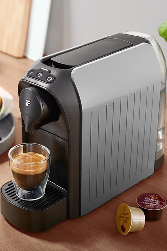 Tchibo Cafissimo Easy 1250 W Tezgah Üstü Kapsüllü Mini Yarı Otomatik Espresso Makinesi Gri