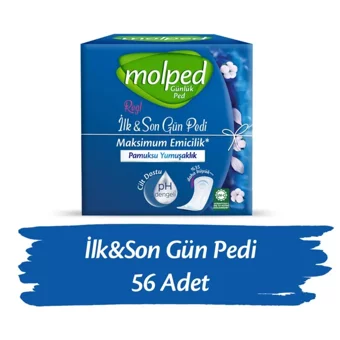 Molped İlk Son Gün Organik 56'lı Uzun Günlük Ped