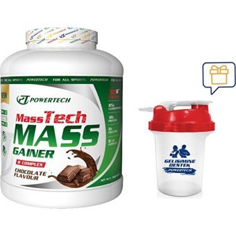 Powertech Çikolata Aromalı 30 Servis Kas Yapıcı Gainer 3600 gr Toz + Shaker