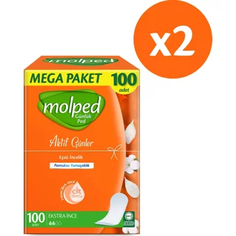 Molped Aktif Günler Organik 200'lü Normal Günlük Ped