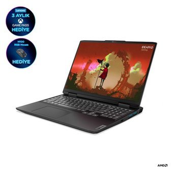 Lenovo IdeaPad Gaming 3 82SC0032TR Harici GeForce RTX 3050 AMD Ryzen 5 6600H 8 GB Ram 512 GB SSD 16 inç Full HD Windows 11 Oyuncu Laptop