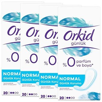 Orkid Essentials Organik 12 Adet 80'li Normal Günlük Ped