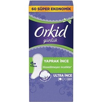 Orkid Parfümsüz Organik 2 Adet 60'lı Normal Günlük Ped