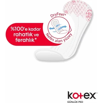 Kotex Deo Organik 3 Adet 16'lı Uzun Günlük Ped