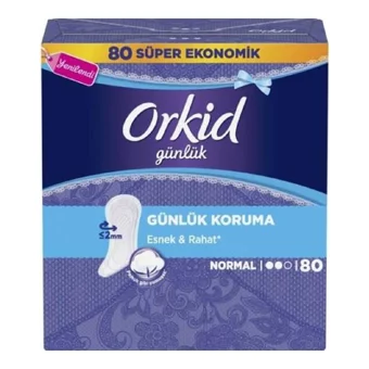 Orkid Organik 4 Adet 80'li Normal Günlük Ped