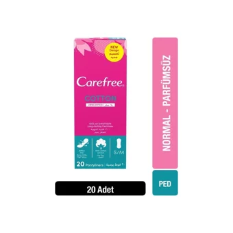 Carefree Cotton Unscented Organik 2 Adet 20'li Normal Günlük Ped