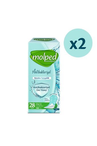 Molped Antibakteriyel Organik 56'lı Normal Günlük Ped