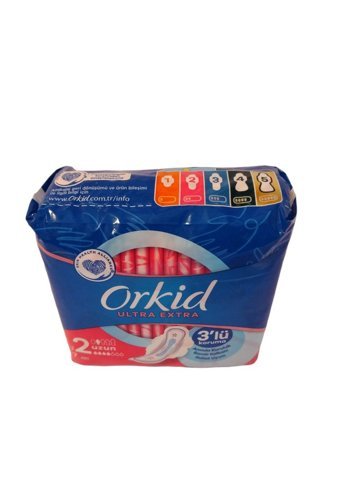 Orkid Ultra Extra Organik 2 Adet 7'li Uzun Günlük Ped