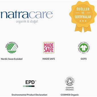 Natracare Anatomik Şekilli Organik 2 Adet 60'lı Normal Günlük Ped