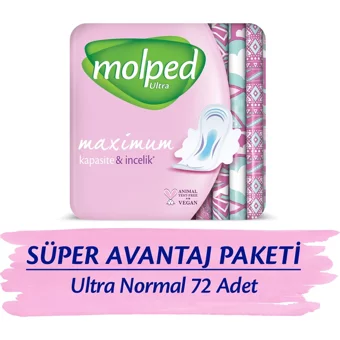 Molped Ultra Organik 72'li Normal Günlük Ped