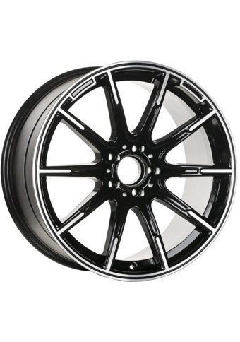 Emr A349-01 Black Diamond 19 inç 10 Kol Alaşımlı Jant 4 Adet