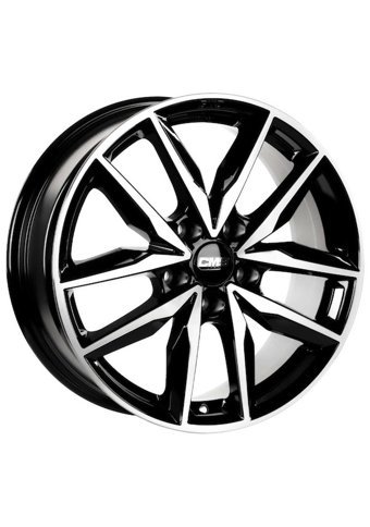Cms 1129 02 Diamond Black Gloss 17 inç 10 Kol Alaşımlı Jant 4 Adet