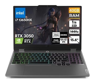 Lenovo LOQ 15IRX9 83DV00G5TBT15 Harici GeForce RTX 3050 Intel Core i7 13650HX 40 GB Ram 1 TB SSD 15.6 inç Full HD FreeDos Oyuncu Laptop