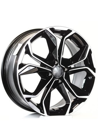 Emr Dy176-01 Black Polished 16 inç 5 Kol Alaşımlı Jant 4 Adet