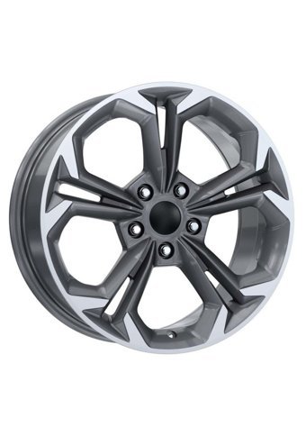 Emr Dy1257 02 Gun Metal Diamond 17 inç 5 Kol Alaşımlı Jant 4 Adet