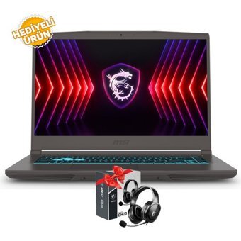 MSI Thin 15 B12VE-1626XTRM27 Harici GeForce RTX 4050 Intel Core i5 12450H 32 GB Ram 1 TB SSD 15.6 inç Full HD Windows 11 Pro Oyuncu Laptop