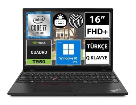 Lenovo Thinkpad P16S Gen 2 21HK004BTX Harici GeForce RTX A500 Intel Core i7 1360P 34 GB Ram 1 TB SSD 16 inç Full HD Windows 11 Pro Oyuncu Laptop