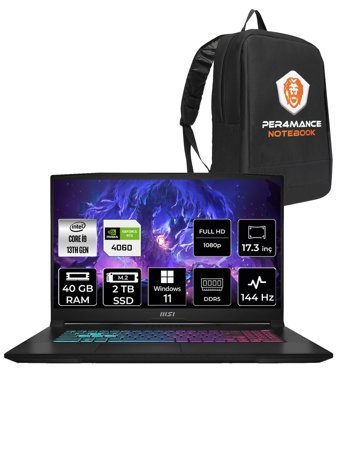 MSI Katana 17 B13VFK-1018TR Harici GeForce RTX 4060 Intel Core i9 13900H 40 GB Ram 2 TB SSD 17.3 inç Full HD Windows 11 Pro Oyuncu Laptop + PER4 Çanta