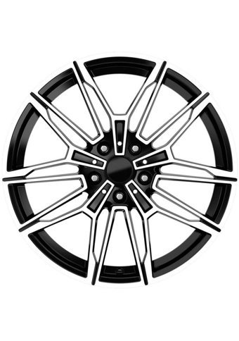 Emr Dy928-08 Black Diamond 18 inç 10 Kol Alaşımlı Jant 4 Adet