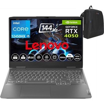 Lenovo LOQ 15IRX9 83GS007WTR04 Harici GeForce RTX 4050 Intel Core i5 12450HX 16 GB DDR5 Ram 4 TB SSD 15.6 inç Full HD FreeDos Oyuncu Laptop + WeblegelsinÇanta