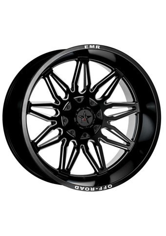Emr 633-01 Matt Black Milling 20 inç 9 Kol Alaşımlı Jant 4 Adet