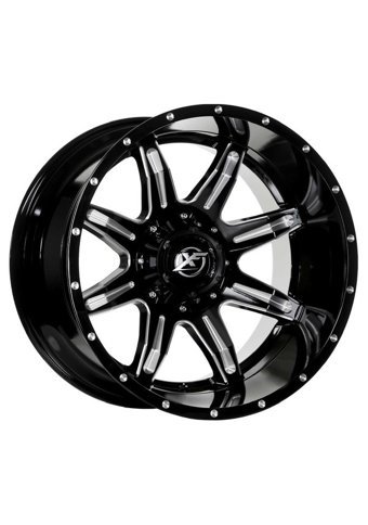 Emr 215-02 Matt Black - Milling 20 inç 8 Kol Alaşımlı Jant 4 Adet