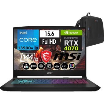 MSI Katana 15 B13VGK-1469XTRW26 Harici GeForce RTX 4070 Intel Core i9 13900H 32 GB DDR5 Ram 1 TB SSD 15.6 inç Full HD Windows 11 Home Oyuncu Laptop + WeblegelsinÇanta