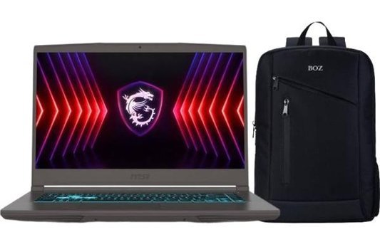 MSI Thin 15 B7UC-077XTR Harici GeForce RTX 3050 AMD Ryzen 5 7535HS 32 GB Ram 1 TB SSD 15.6 inç Full HD Windows 11 Pro Oyuncu Laptop + Boz Çanta