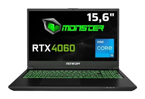 Monster TULPAR T5 V23.3.1 Harici GeForce RTX 4060 Intel Core i5 12450H 16 GB Ram 1 TB SSD 15.6 inç Full HD Windows 11 Home Oyuncu Laptop