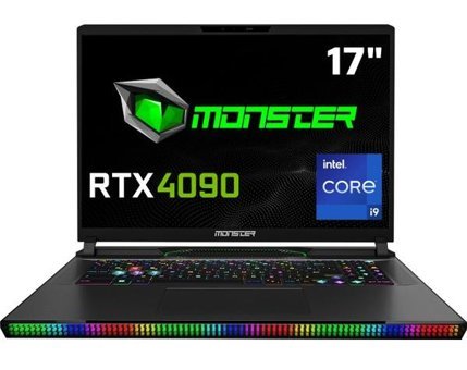 Monster Semruk 7 V9.3.5 Harici GeForce RTX 4090 Intel Core i9 13980HX 32 GB Ram 2 TB SSD 17 inç QHD FreeDos Oyuncu Laptop