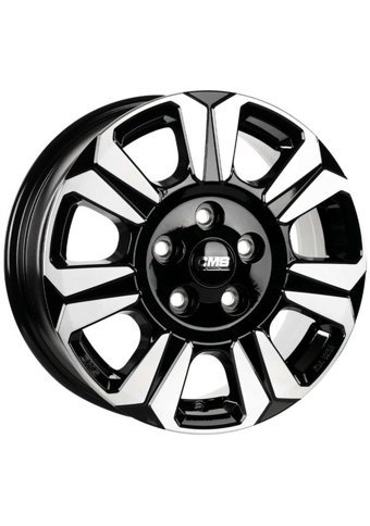 Cms 1469-05 Diamond Black Gloss 17 inç 7 Kol Çelik Jant 4 Adet