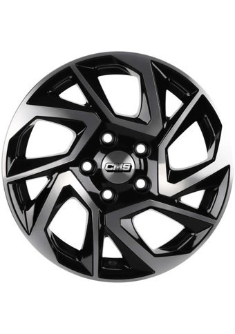 Cms 999-01 Diamond Black Gloss 16 inç 5 Kol Alaşımlı Jant 4 Adet