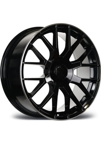 Emr 19162-12 Matt Black Lip Diamond 19 inç 8 Kol Alaşımlı Jant 4 Adet