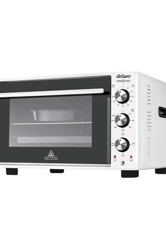 Arzum Cookart Eco AR253 35 lt Izgaralı Klasik Fanlı Midi Fırın Beyaz