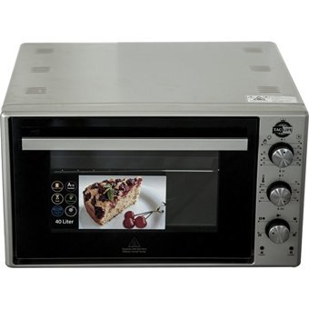 Taç Life Turbo 50 lt Izgaralı Klasik Fanlı Midi Fırın Gri