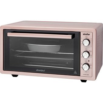 Simfer M4509 45 lt Izgaralı Klasik Fanlı Midi Fırın Rose Gold