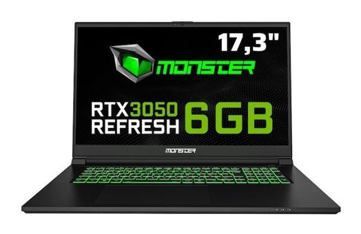 Monster Abra A7 V15.1.1 Harici GeForce RTX 3050 Intel Core i7 12700H 16 GB Ram 1 TB SSD 17.3 inç Full HD Windows 11 Home Oyuncu Laptop