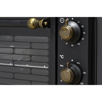Kumtel KF-6125 32 lt Izgaralı Rustik Fanlı Mini Fırın Siyah