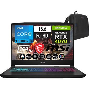 MSI Katana 15 B13VGK-1469XTRW45 Harici GeForce RTX 4070 Intel Core i9 13900H 32 GB DDR5 Ram 512 GB SSD 15.6 inç Full HD Windows 11 Pro Oyuncu Laptop + WeblegelsinÇanta