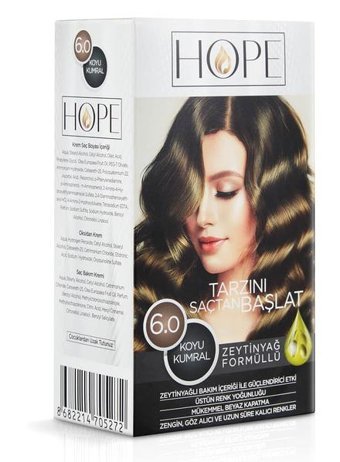 Hope 6.0 Kumral Krem Saç Boyası 50 ml