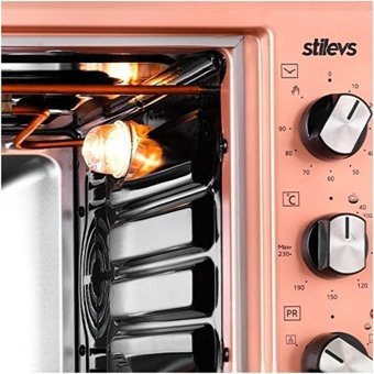Stilevs Jett 4510 45 lt Izgaralı Klasik Fanlı Midi Fırın Rose
