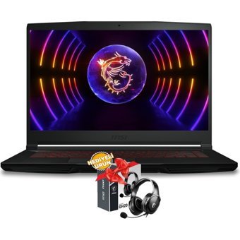 MSI Thin GF63 12VE-082XTRM2 Harici GeForce RTX 4050 Intel Core i5 12450H 8 GB Ram 512 GB SSD 15.6 inç Full HD Windows 10 Pro Oyuncu Laptop