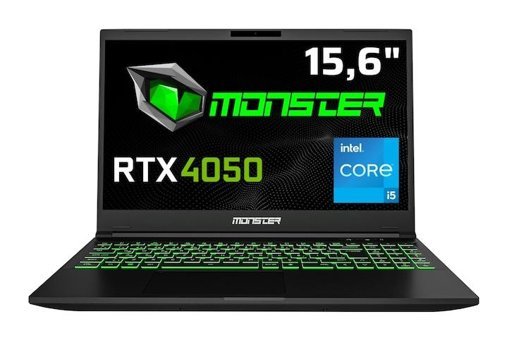 Monster Abra A5 V20.4.5 Harici GeForce RTX 4050 Intel Core i5 12450H 32 GB Ram 1 TB SSD 15.6 inç Full HD Windows 11 Home Oyuncu Laptop