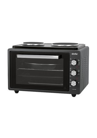 Simfer 4284 42 lt Izgaralı Klasik Fanlı Mini Fırın Siyah